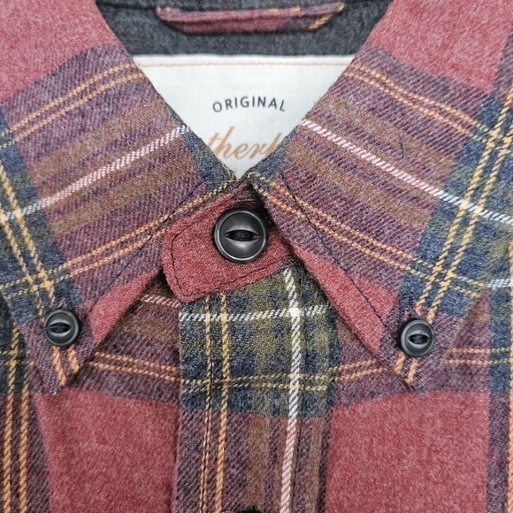 NWT Weatherproof Vintage‎ Men's Plaid Flannel Shirt Button Up Red Yellow Size S - Picture 6 of 11